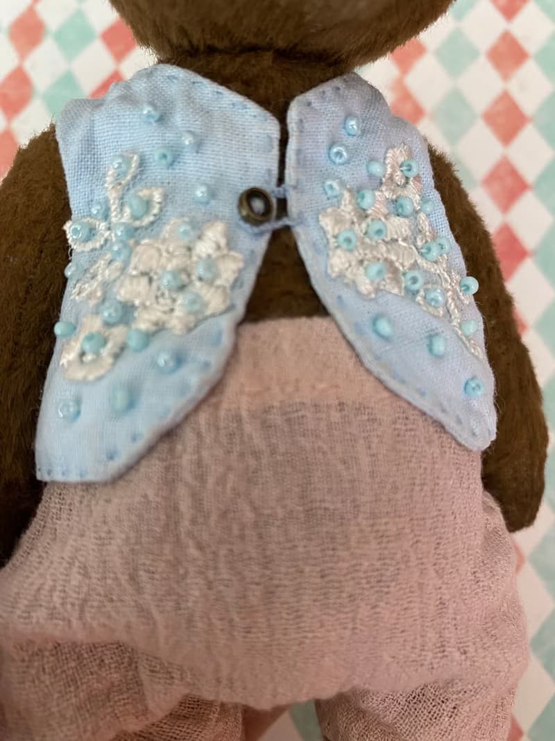 Brown cute teddy bear, OOAK, adorable bear, collectible toys, handmade, gift