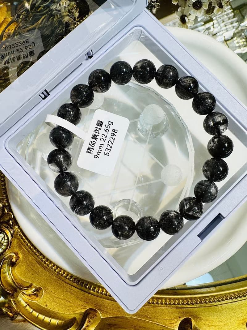 精品油墨晶透體黑武士黑閃靈9mm22.65g淨化消負能量防噩夢