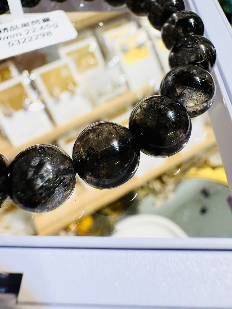 精品油墨晶透體黑武士黑閃靈9mm22.65g淨化消負能量防噩夢