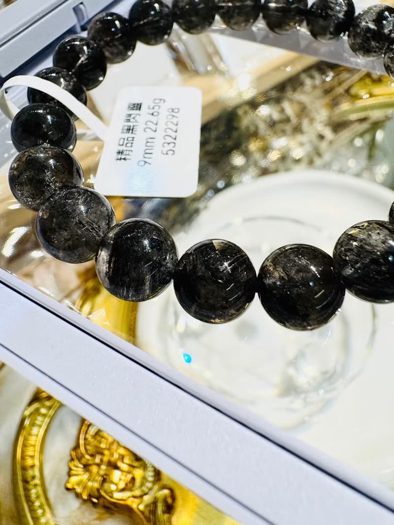 精品油墨晶透體黑武士黑閃靈9mm22.65g淨化消負能量防噩夢