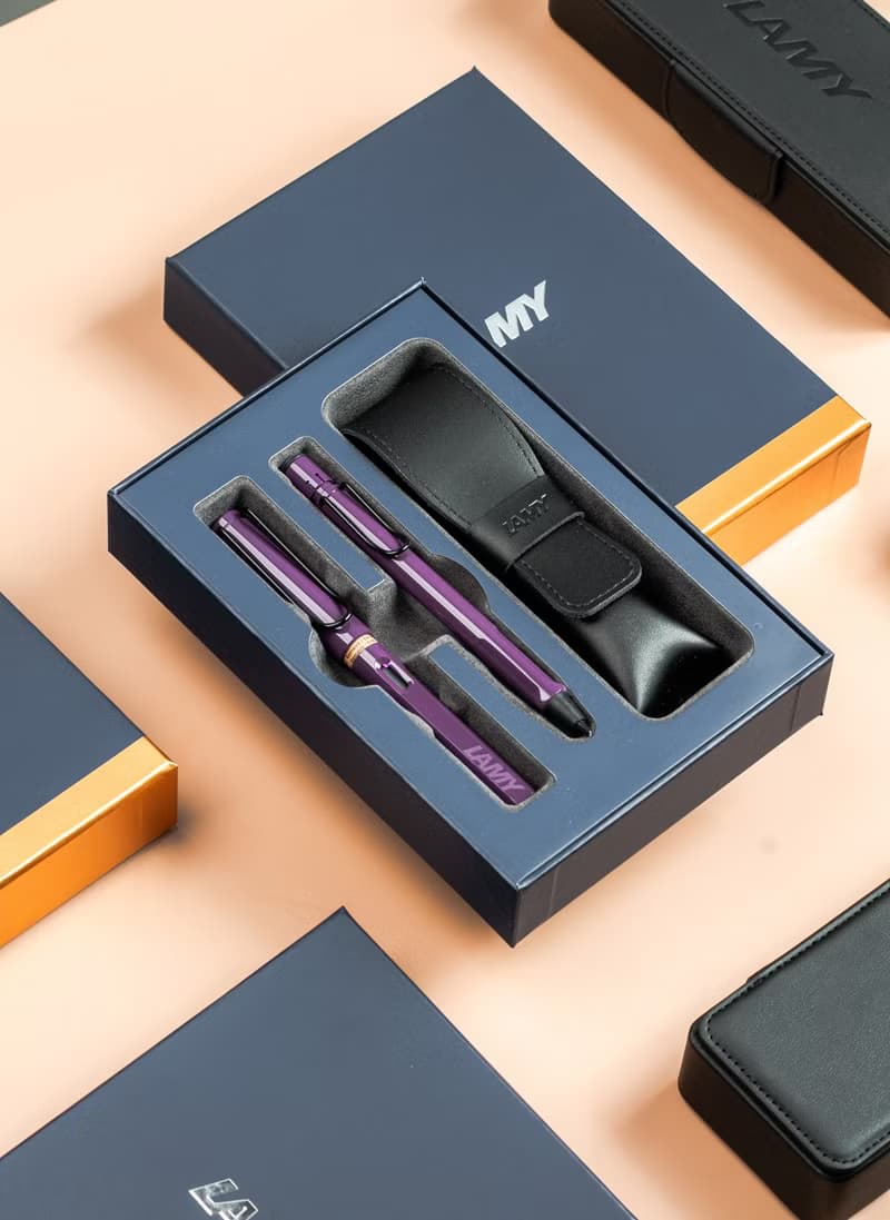 LAMY 雙入筆套禮盒  (組合配) / safari  - 黑莓紫羅蘭