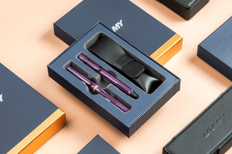 LAMY 雙入筆套禮盒  (組合配) / safari  - 黑莓紫羅蘭