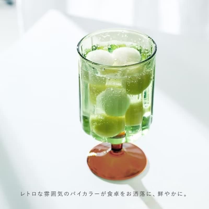 【夏日涼感】日本耐熱玻璃-繽紛撞色飲品杯+同色花花攪拌棒