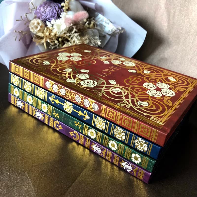 古典巴洛克精裝筆記本 附便條本 共4色