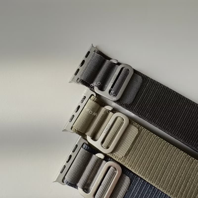 Apple Watch I 運動款 I 手工尼龍鈦合金S回環錶帶 野徑 工裝新色