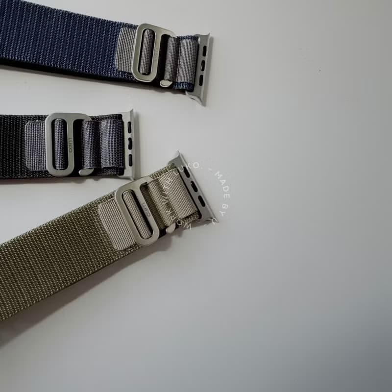 Apple Watch I 運動款 I 手工尼龍鈦合金S回環錶帶 野徑 工裝新色