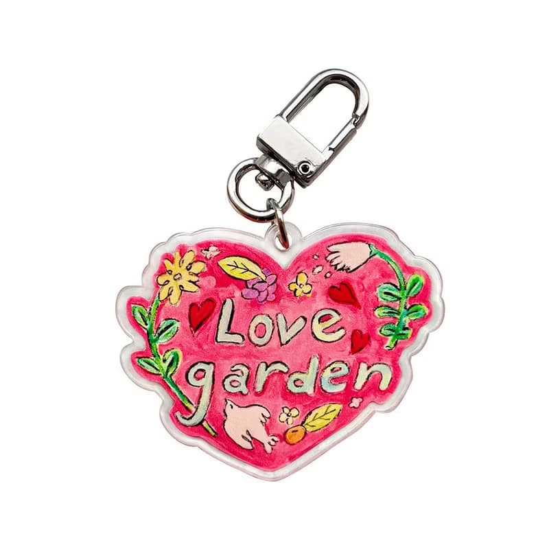 Love garden keyring