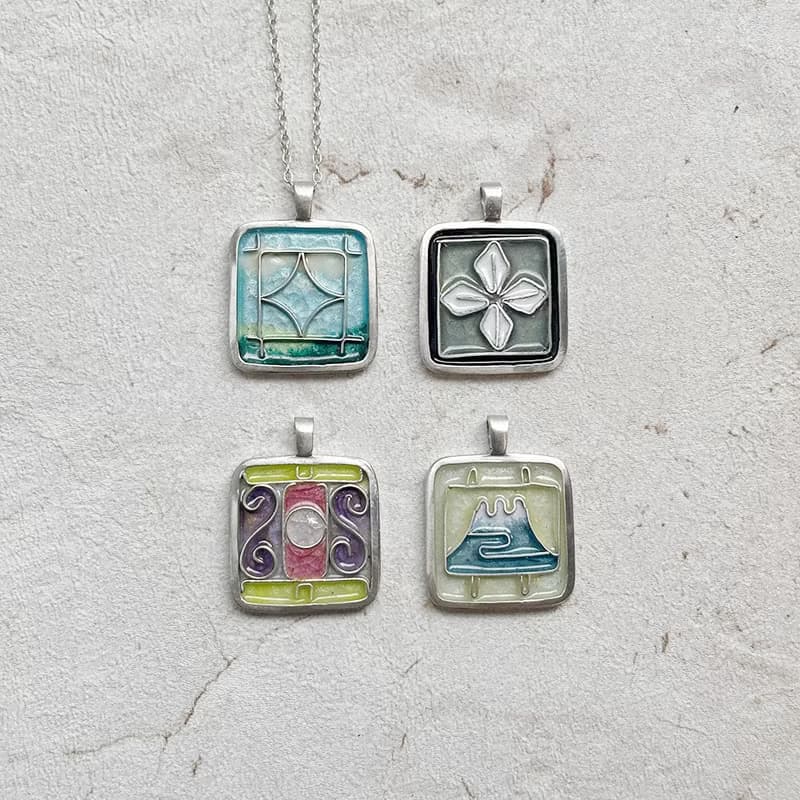 【體驗】單人體驗【鐵窗花掐絲項鍊】琺瑯工藝輕體驗 飾品金工體驗