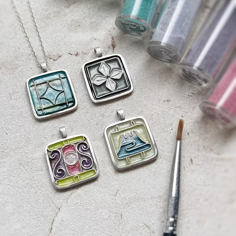 【體驗】單人體驗【鐵窗花掐絲項鍊】琺瑯工藝輕體驗 飾品金工體驗