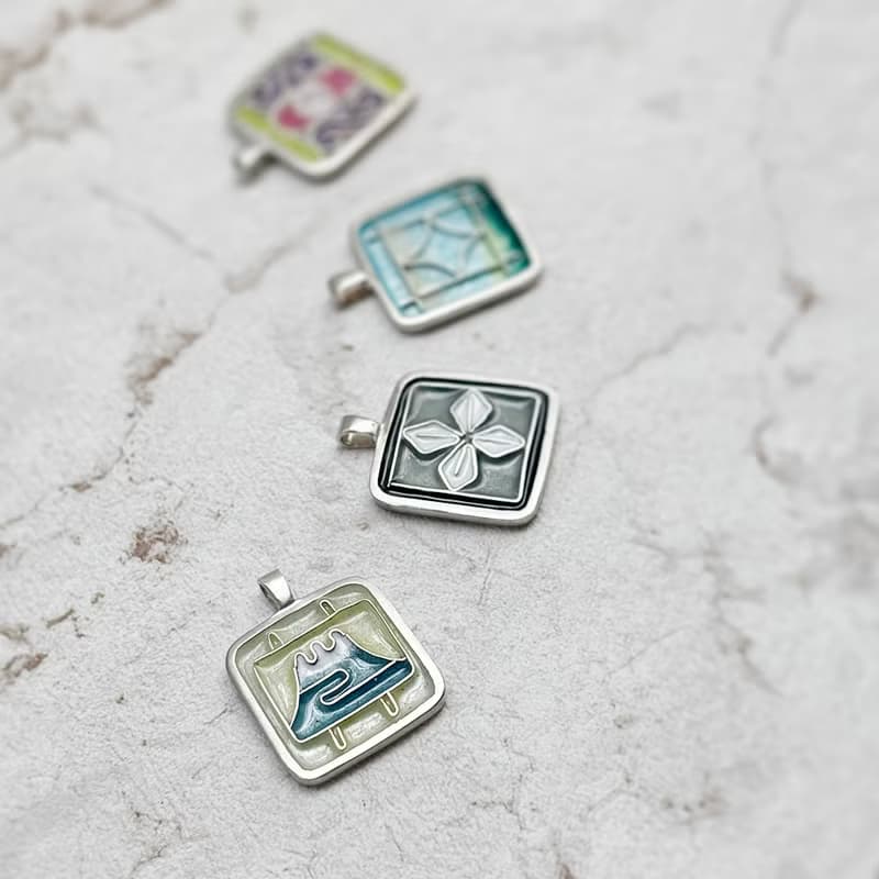 【體驗】單人體驗【鐵窗花掐絲項鍊】琺瑯工藝輕體驗 飾品金工體驗