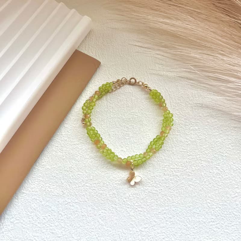 芽萌星語 橄欖石 x 黃水晶能量手鍊