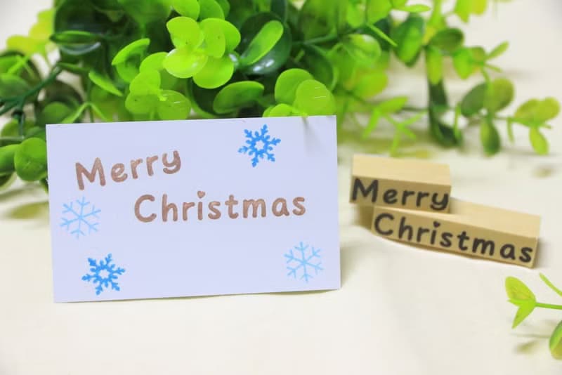 Merry Christmas英文祝賀章 | 聖誕節印章