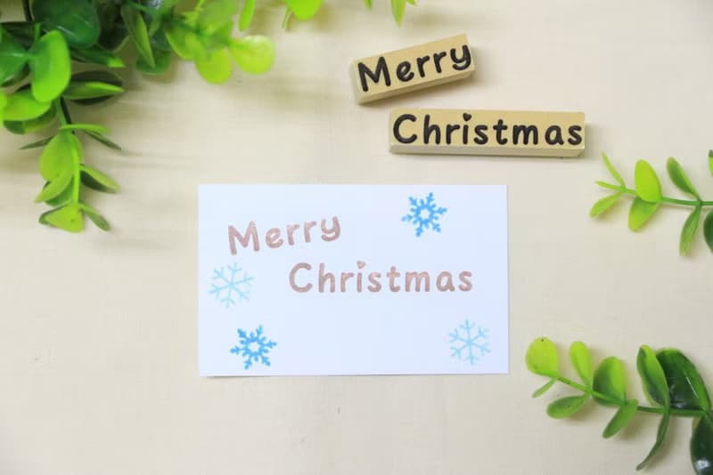 Merry Christmas英文祝賀章 | 聖誕節印章