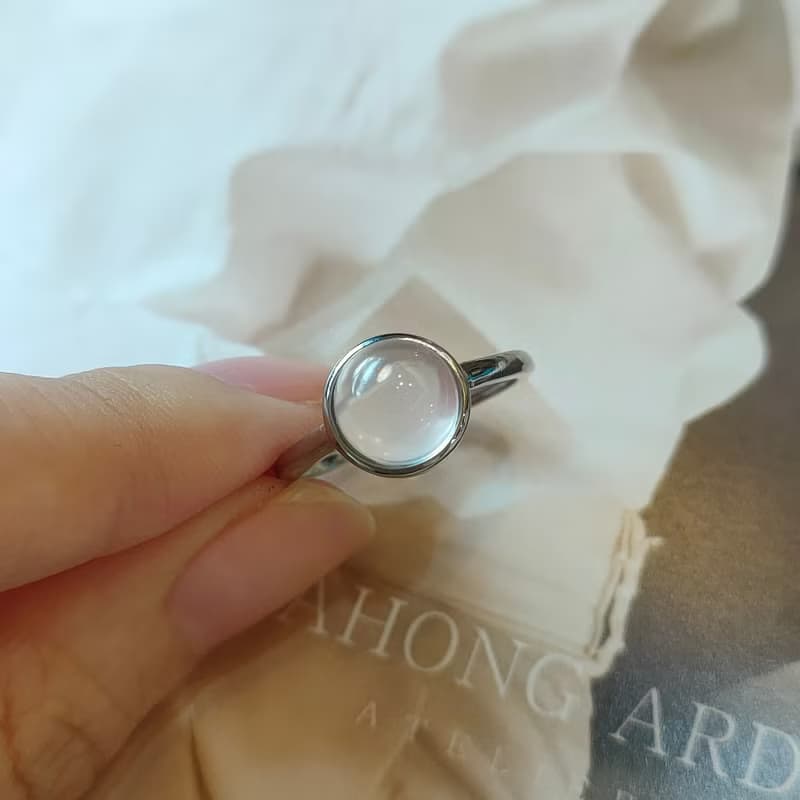 Le Bonheur 粉水晶戒指 開口可調節(情人節 生日禮物 七夕禮物)
