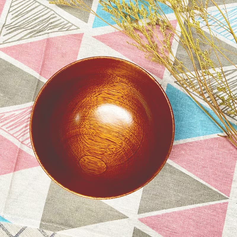 原木木作飯碗 - 天然生漆款