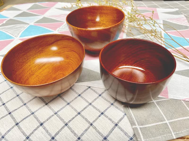 原木木作飯碗 - 天然生漆款