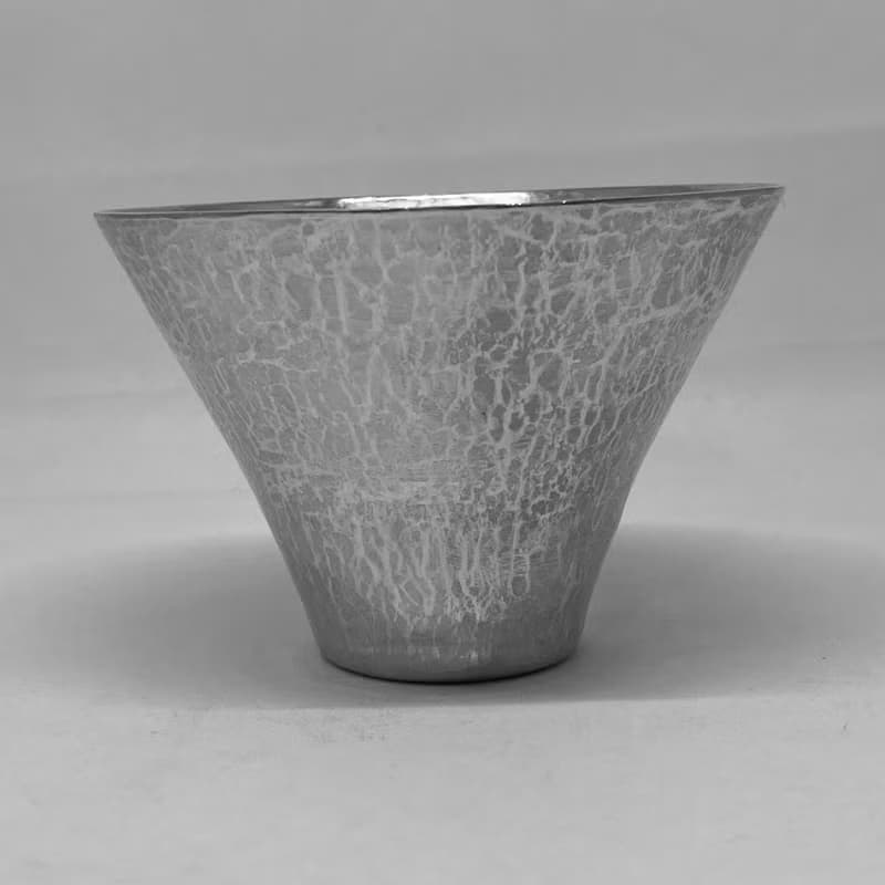 純錫酒杯/清酒杯/燒酌杯/喇吧口型清酒杯(大杯),青冶金工手作鍛打