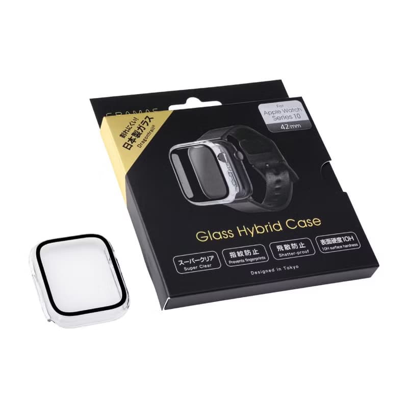 Apple Watch S10 42mm 2 IN 1 高透鋼化漾玻保護殼