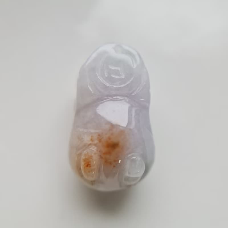 濃紫灑金小福豬 | 天然緬甸玉A貨翡翠