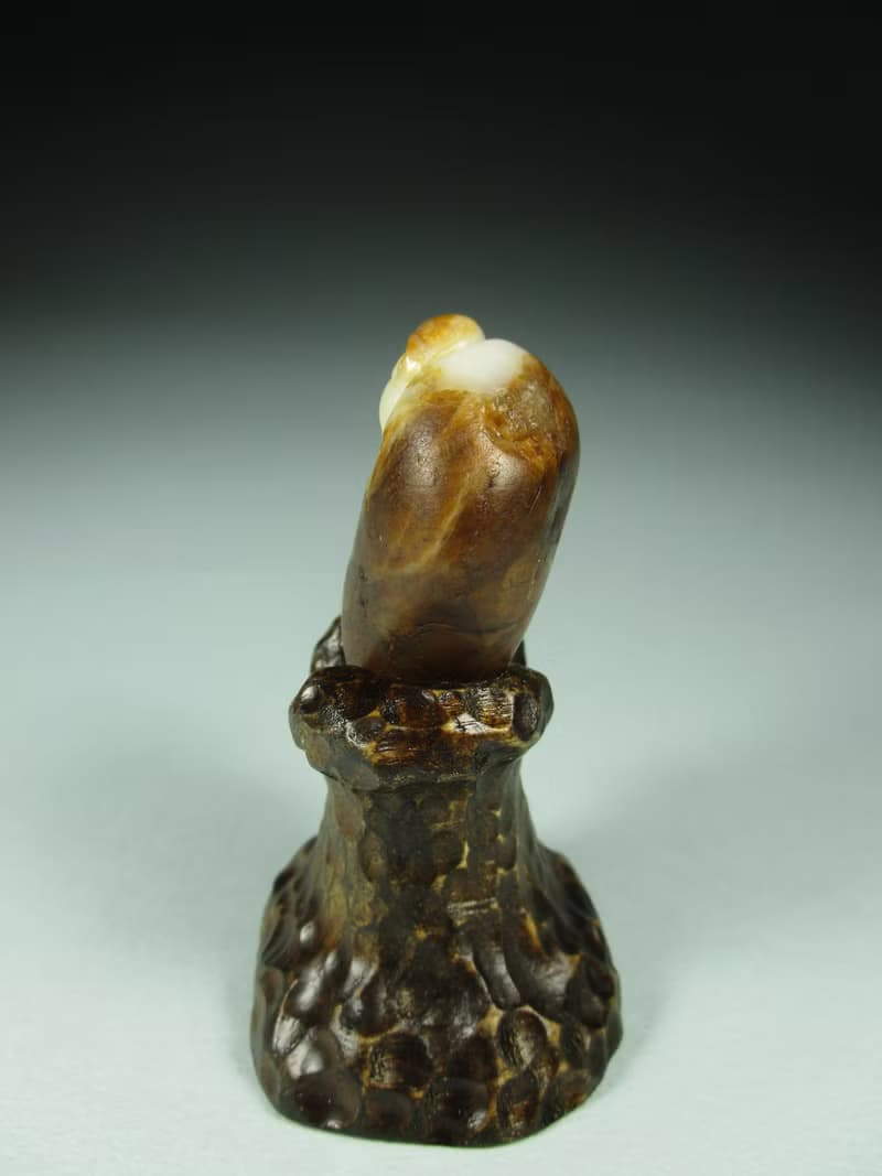 雕件 喜彌勒 臺灣年糕玉(海洗石)