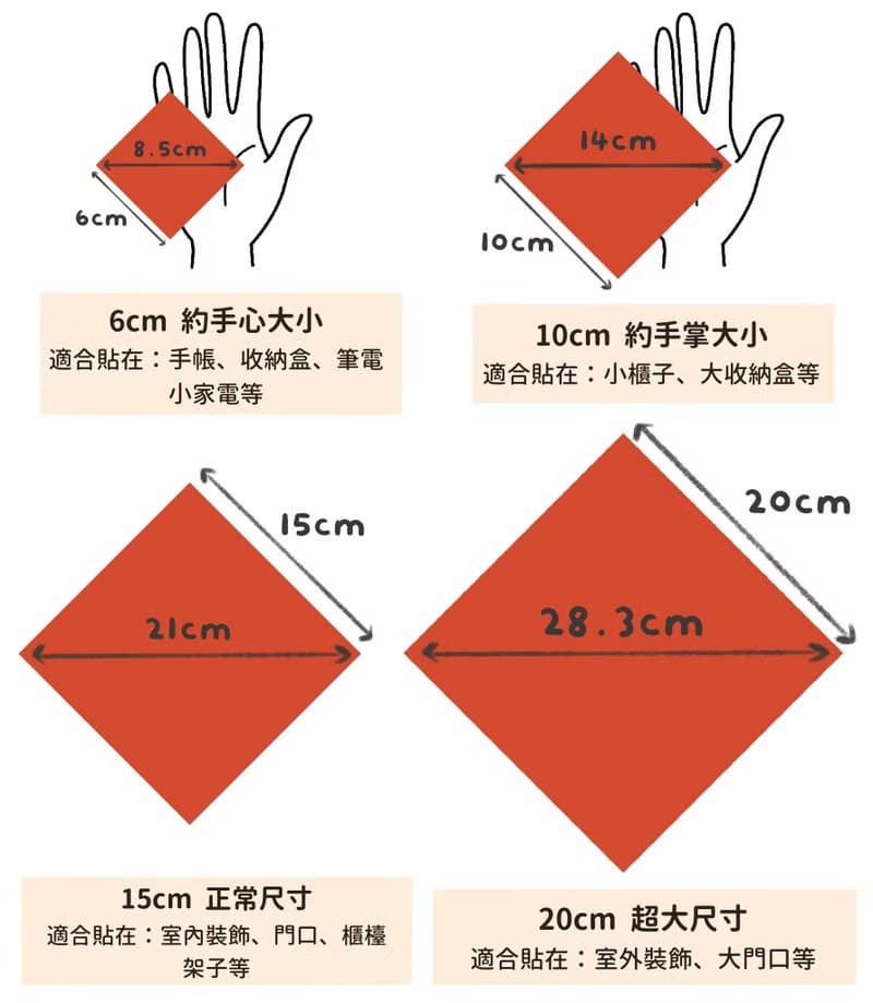 玳瑁貓招財貓 4種尺寸 春聯貼紙 原創 貓咪春聯 斗方春聯 新年