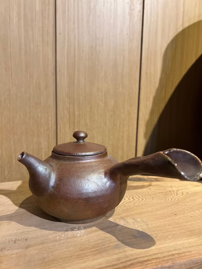 柴燒側把壺/柴燒側把茶壺/良田