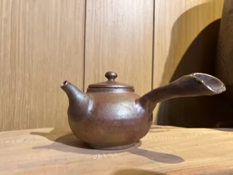 柴燒側把壺/柴燒側把茶壺/良田