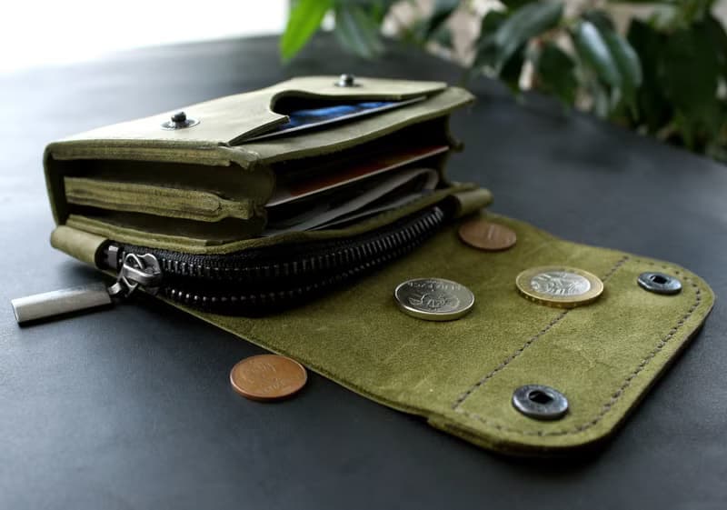 真皮錢包 小錢包 前袋錢包