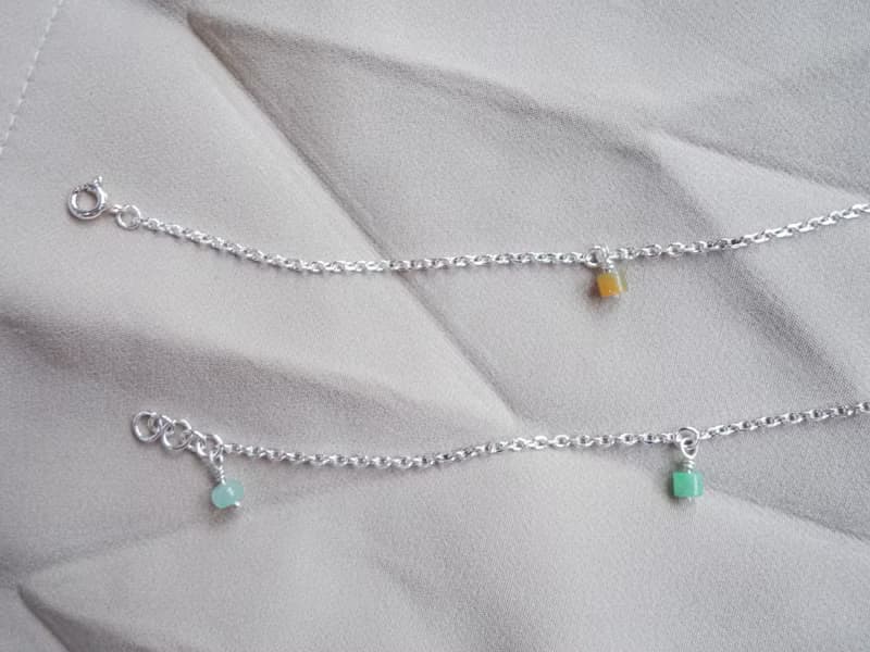 綠意天然翡翠手工手鍊・925 純銀・冰種緬甸玉珠