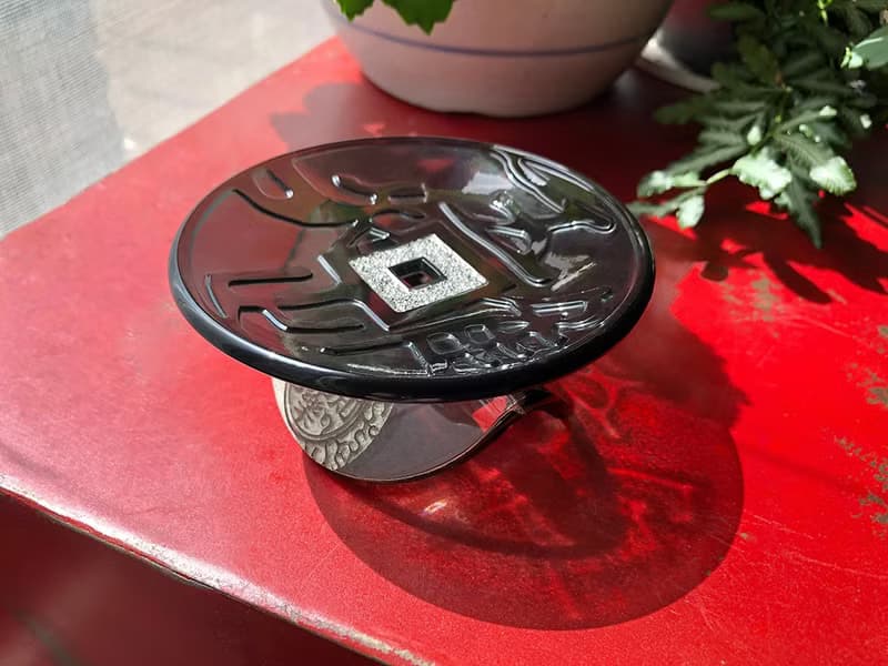唯吾知足 琉璃手機座 名片座 招財