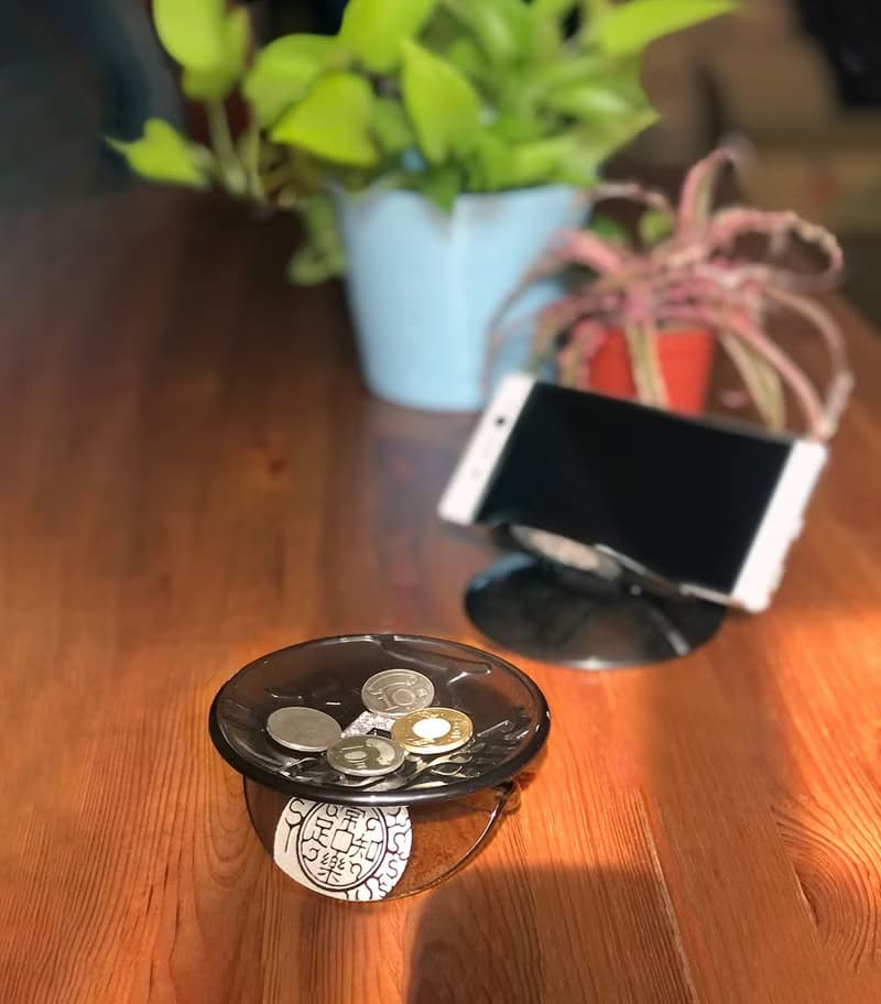 唯吾知足 琉璃手機座 名片座 招財