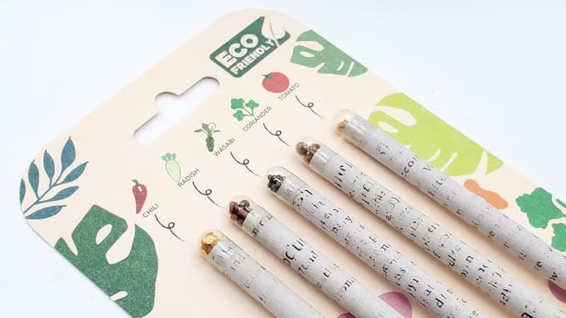 LIFE PEN 種子環保報紙鉛筆 婚禮小物 各種活動與節日交換禮物