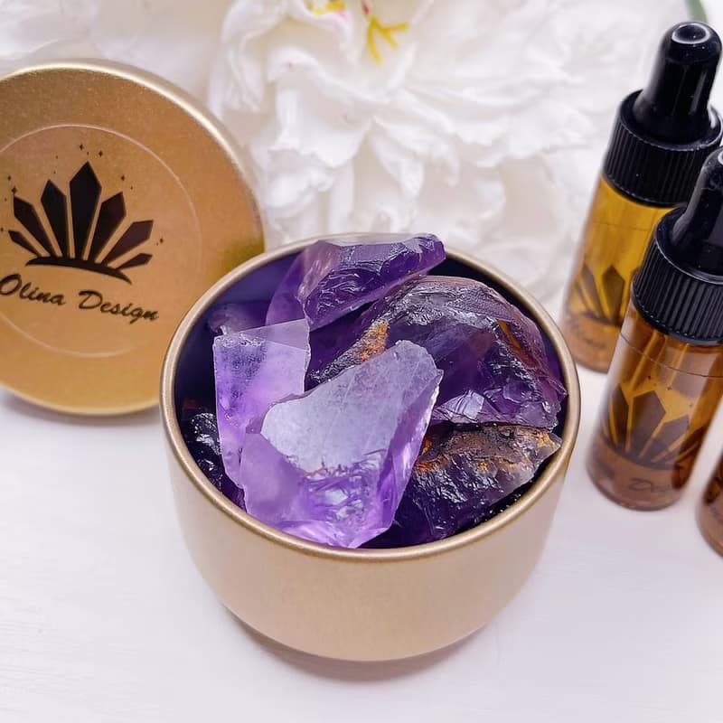 白茶晶 水晶擴香 薰香石 淨化療癒組 擴香石 香氛 原礦 原石擴香