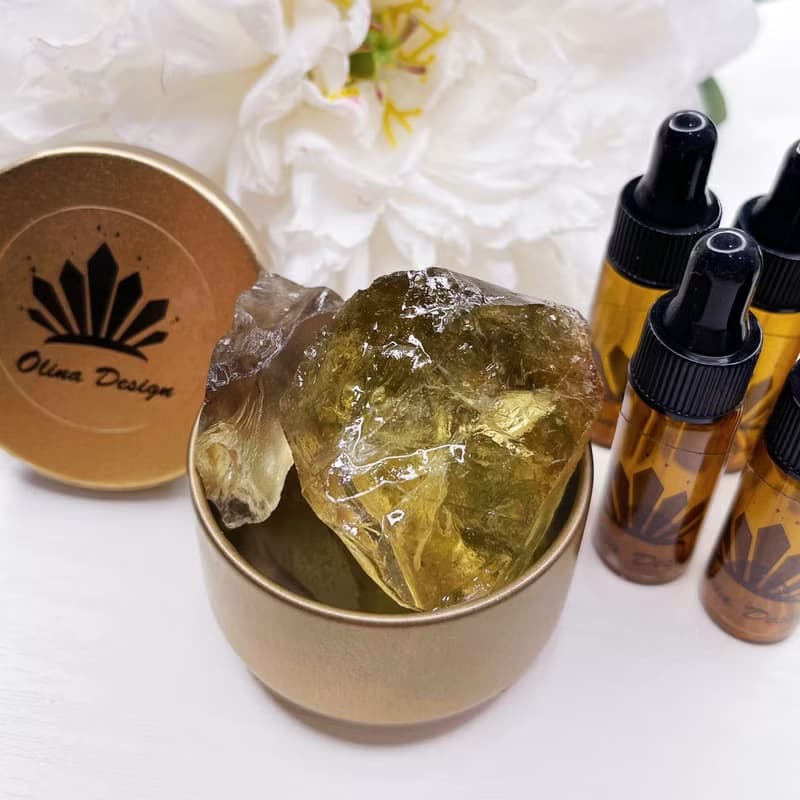 白茶晶 水晶擴香 薰香石 淨化療癒組 擴香石 香氛 原礦 原石擴香