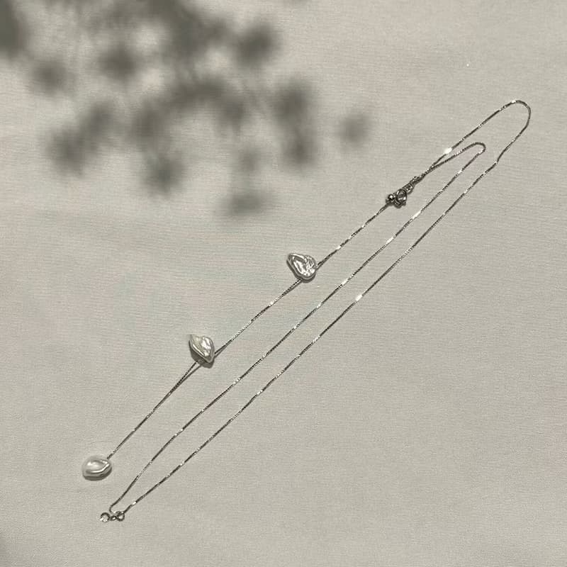 銀色繁花之影兩用項鍊/背鍊 - 英國Vogue雜誌報導款