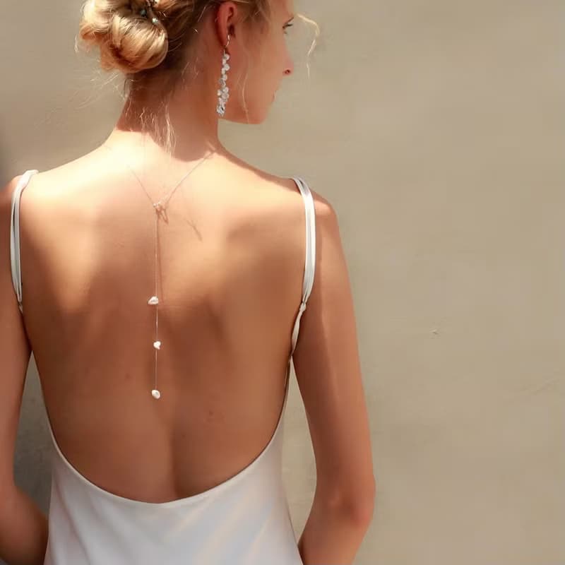 銀色繁花之影兩用項鍊/背鍊 - 英國Vogue雜誌報導款