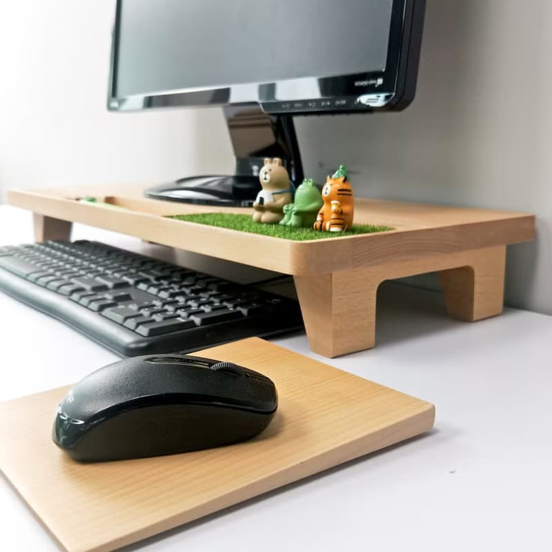 原木滑鼠墊 人體工學 畢業 實木 辦公桌 電腦 禮物 生日 主管