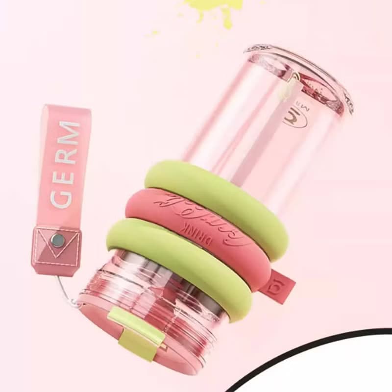 GERM可口可樂咖啡杯女生高顏值tritan杯子運動塑料吸管水