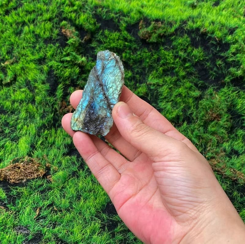 能量擺飾-天然原礦幾何雙面光-彩光拉長石片 財運水晶 快速出貨