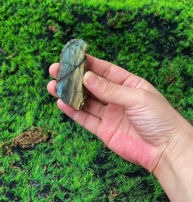 能量擺飾-天然原礦幾何雙面光-彩光拉長石片 財運水晶 快速出貨