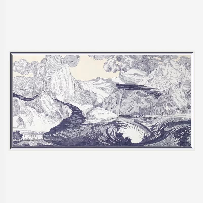 【INOUI EDITIONS】BALTHAZAR 純棉圍巾 / NAVY