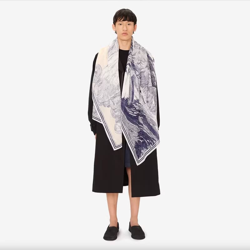 【INOUI EDITIONS】BALTHAZAR 純棉圍巾 / NAVY