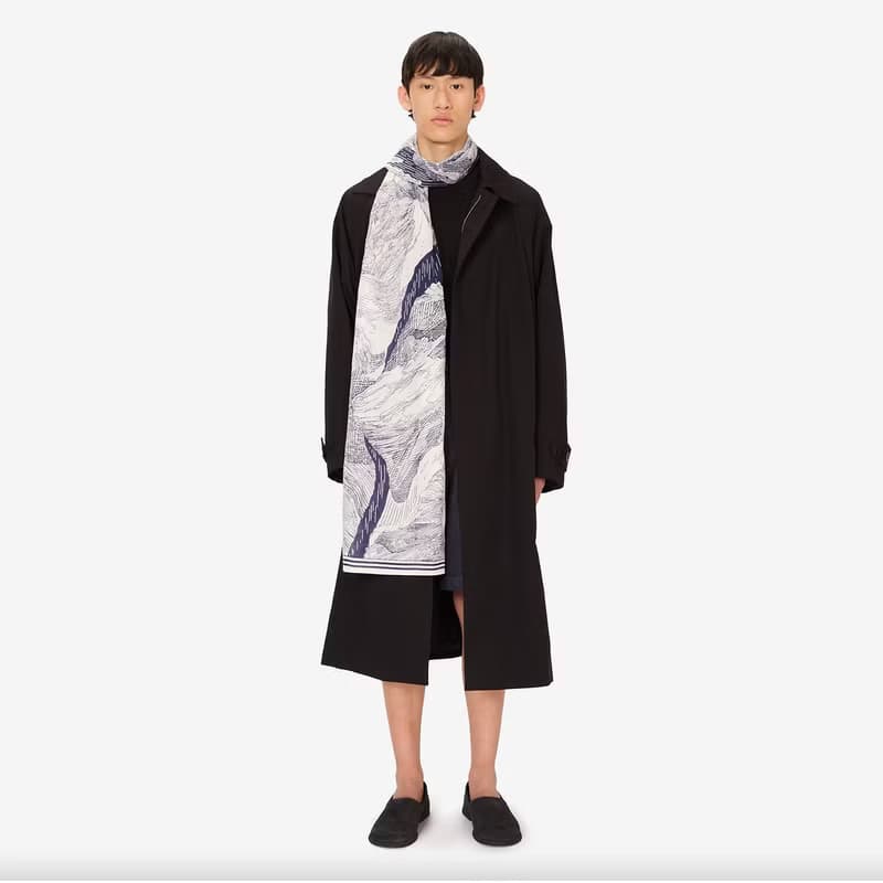 【INOUI EDITIONS】BALTHAZAR 純棉圍巾 / NAVY