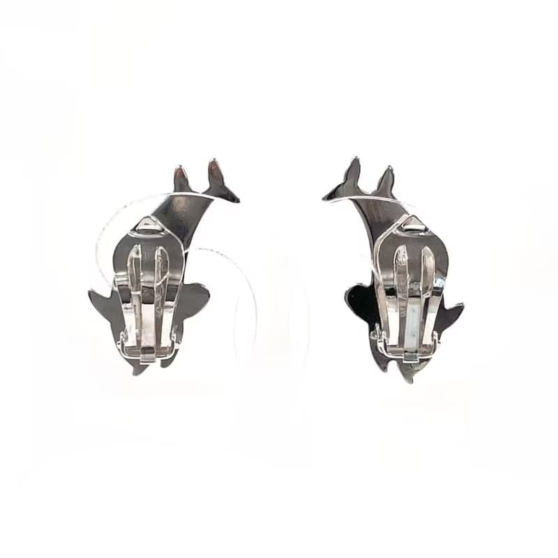 【日本直送 中古美品】ジョージジェンセン Georg Jensen イヤリング イルカ アルノ マリノウスキー 129 シルバー925