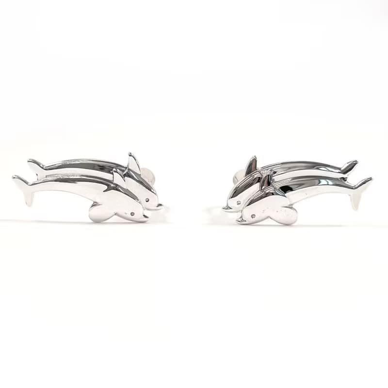 【日本直送 中古美品】ジョージジェンセン Georg Jensen イヤリング イルカ アルノ マリノウスキー 129 シルバー925