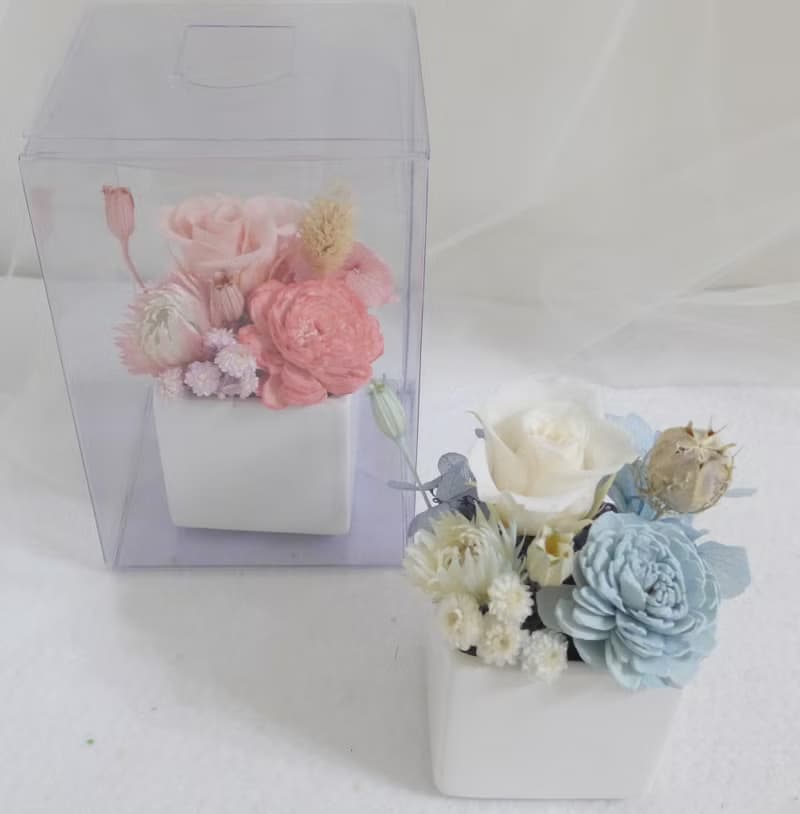 【DIY材料包】永恆的愛盆花結婚捧花永生乾燥花畢業謝師禮物畢業