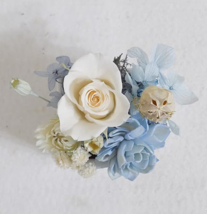 【DIY材料包】永恆的愛盆花結婚捧花永生乾燥花畢業謝師禮物畢業