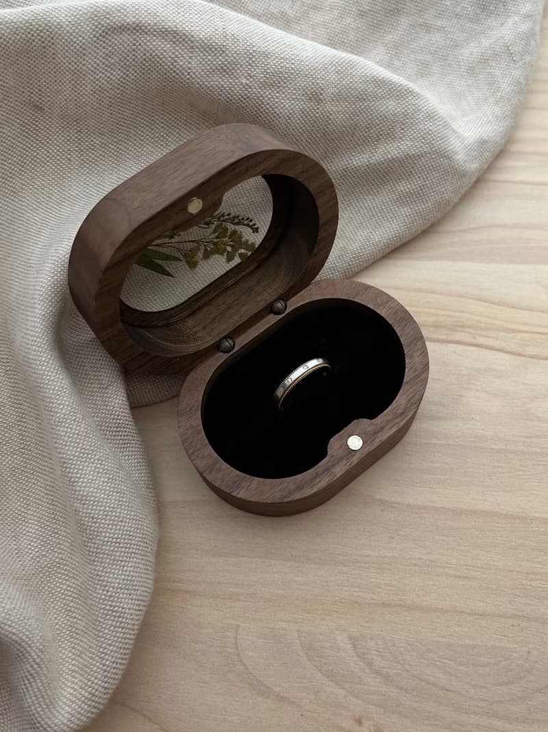 押花 戒指盒 介指盒 木盒 禮物盒