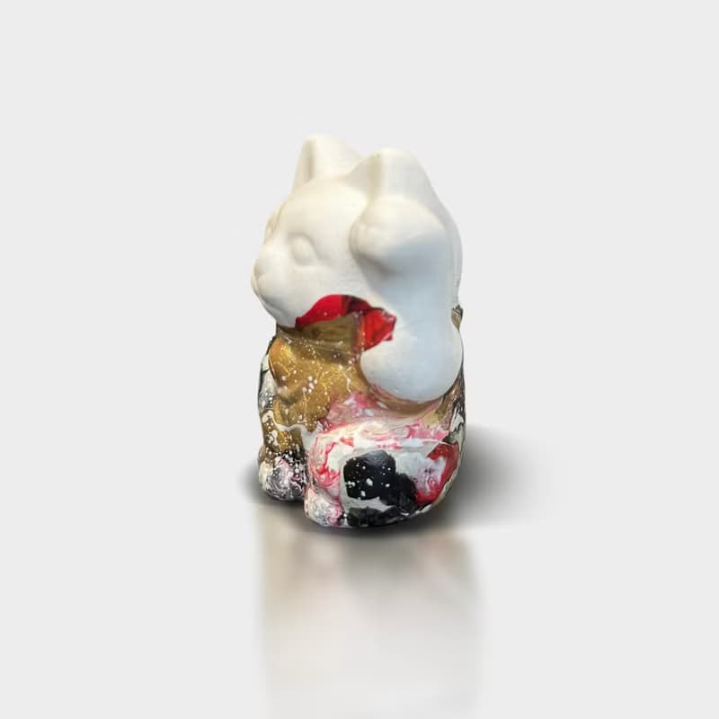 手工製造 I 招財貓擴香石 I 流體藝術 I 中尺寸 I