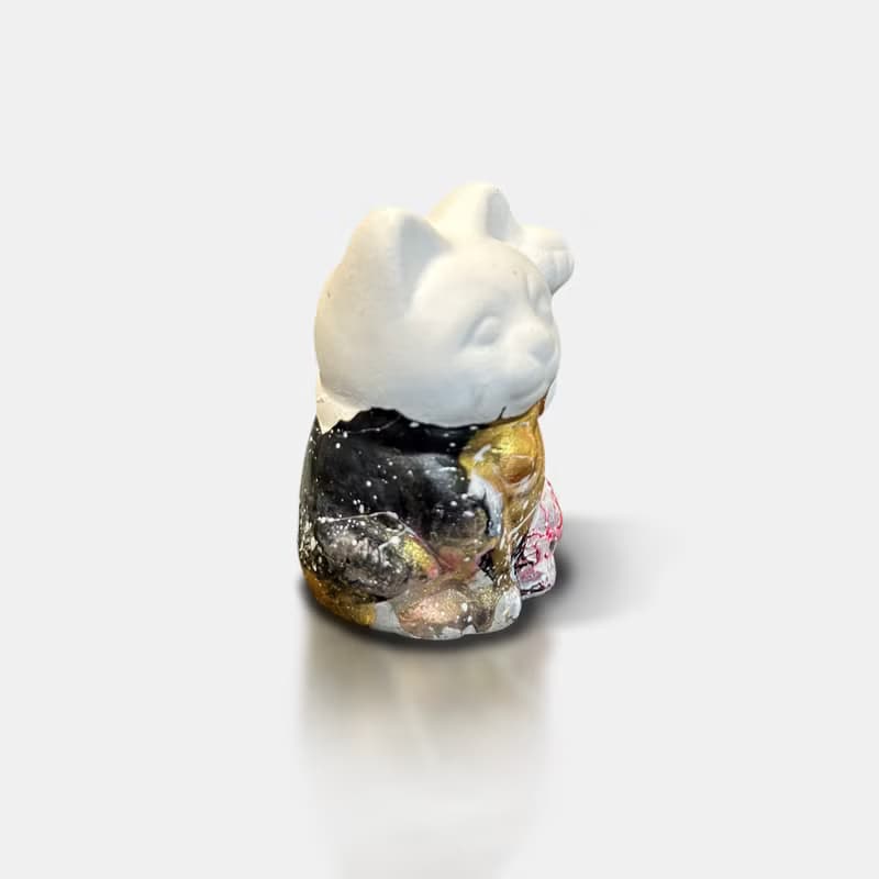 手工製造 I 招財貓擴香石 I 流體藝術 I 中尺寸 I